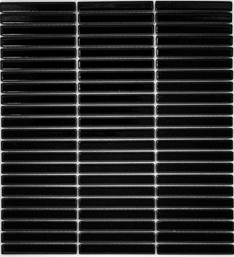 Thumbnail: Coogee Black Gloss Kit Kat | Mosaic Tiles Oak Flats
