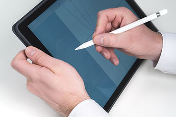 Tablet en esquissant