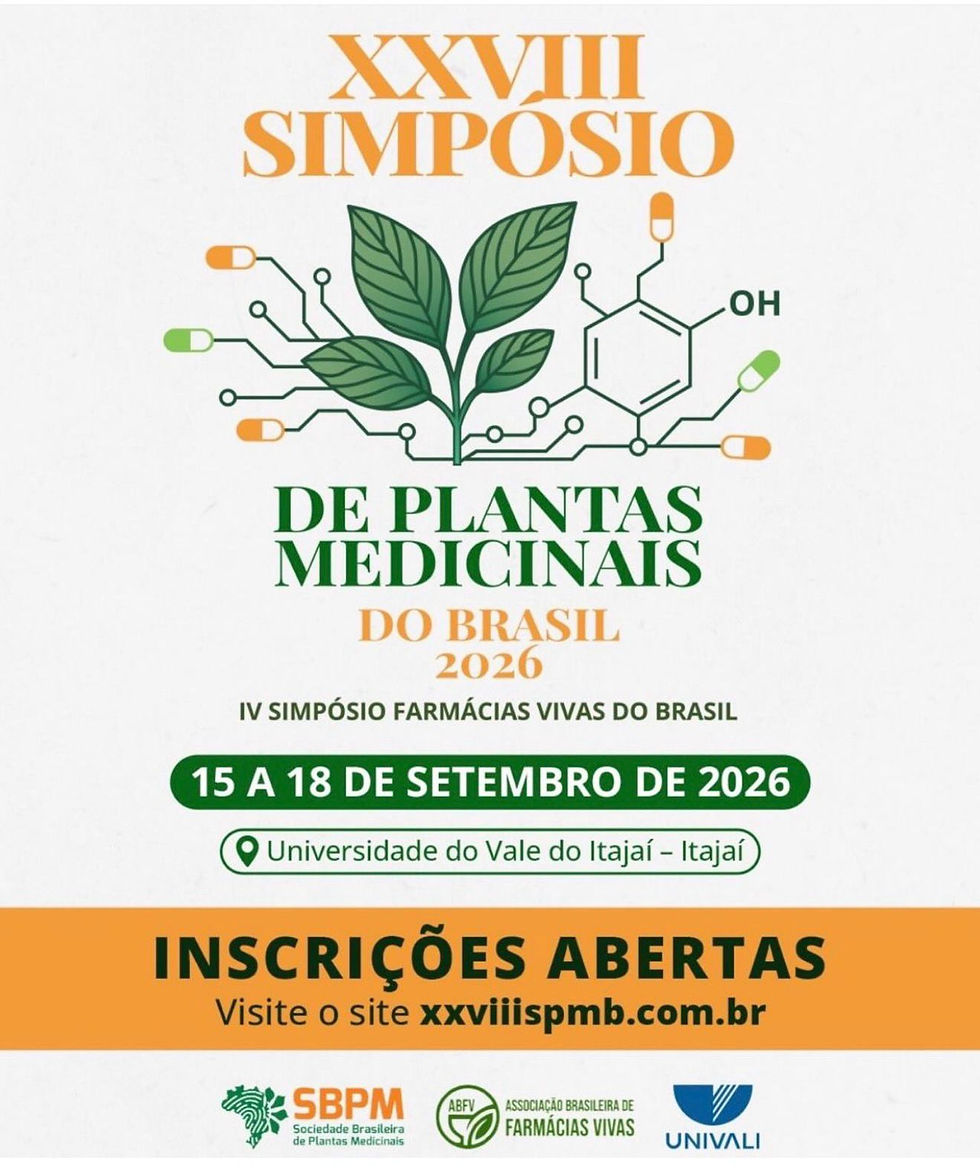 XXVIII Simpósio de Plantas Medicinais do Brasil e IV Simpósio Farmácias Vivas do Brasil
