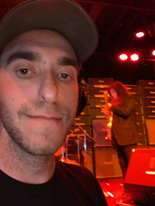Selfie with the Great Ynwie Malmstein during Sound Check. I was doing monitors for him and his band that night in Santa Clarita, CA