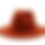 Thumbnail: Wide Brim Felt Fedora Hat- Orange 