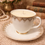 Thumbnail: Vintage Gold & White Teacup Scented Soy Wax Candles