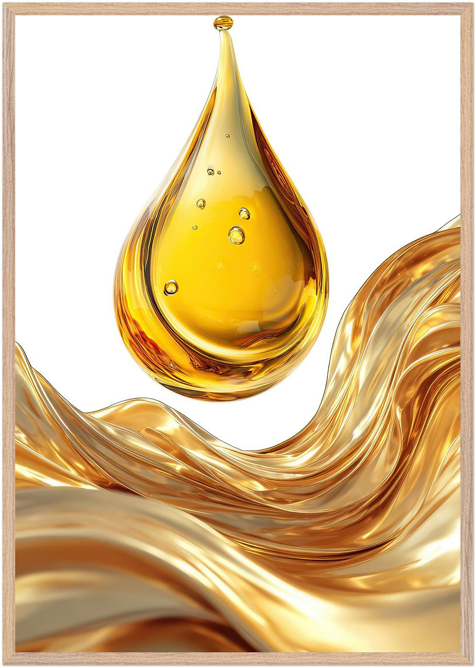 Thumbnail: Golden Essence | Luxury Gold Abstract Wall Art Print