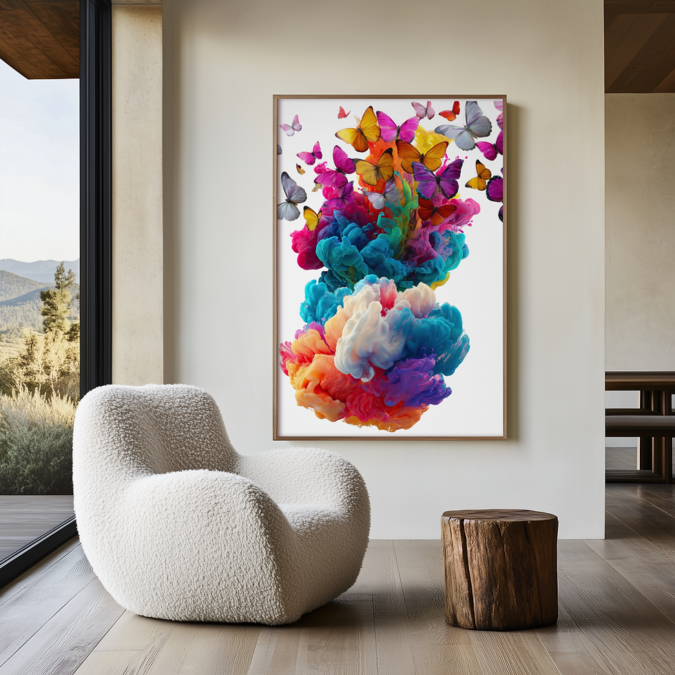Thumbnail: Chromatic Bloom | Premium Semi-Gloss Abstract Wall Art
