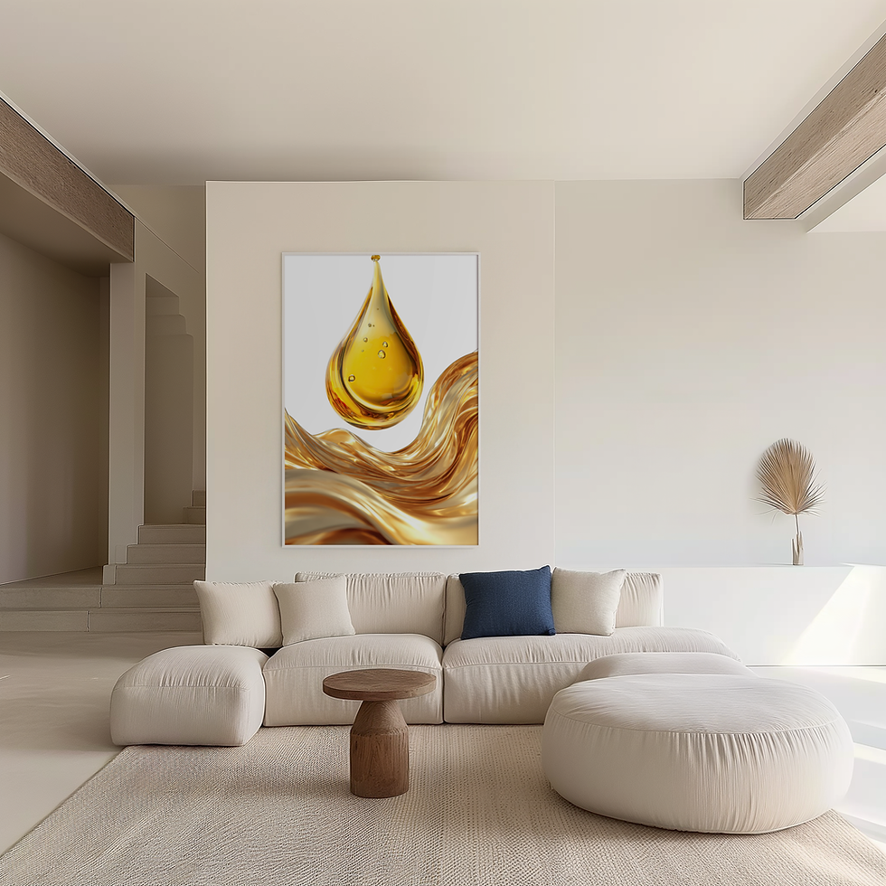 Thumbnail: Golden Essence | Luxury Gold Abstract Wall Art Print