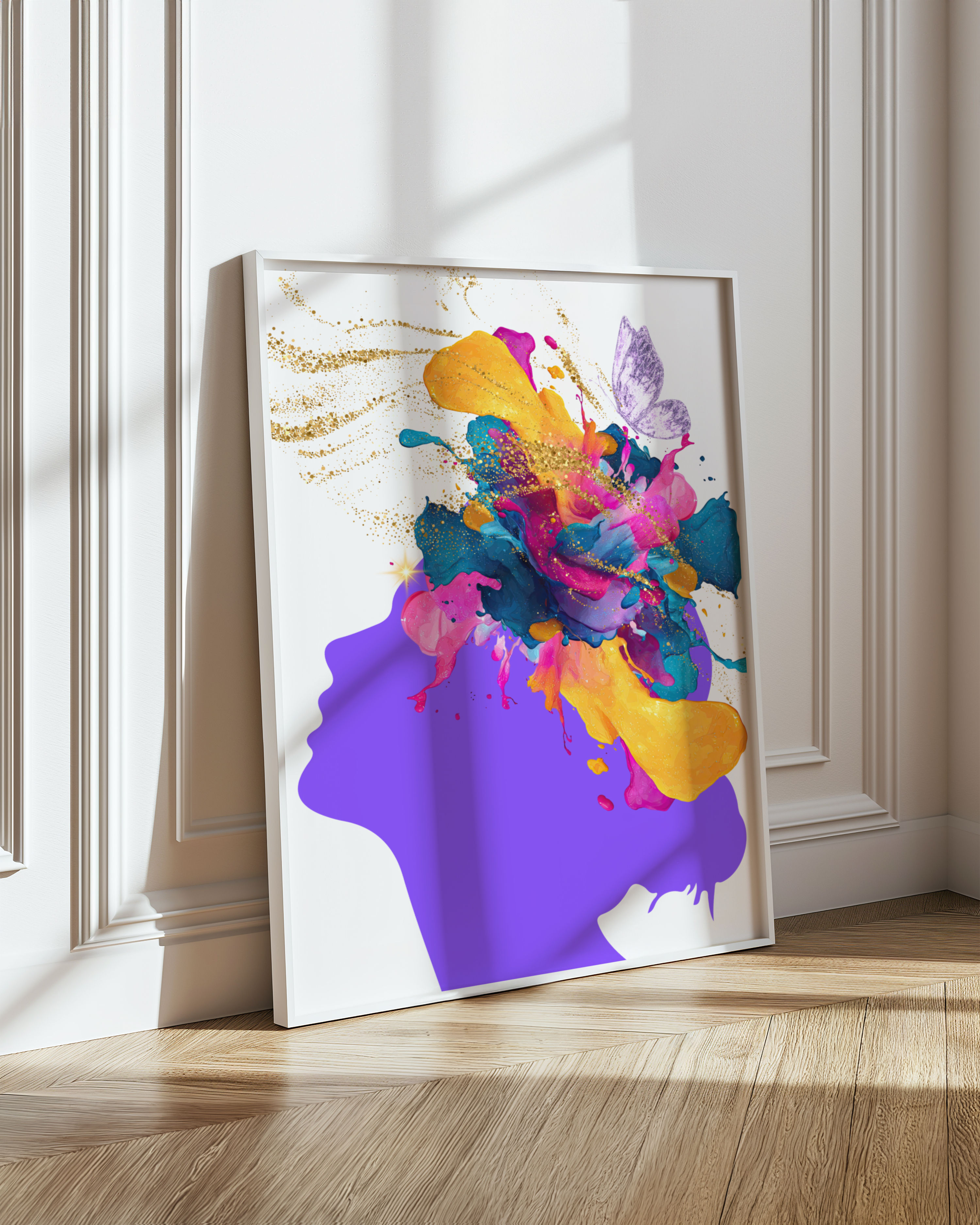 Unleashed | Colourful Feminine Abstract Wall Art | ORIA Studio