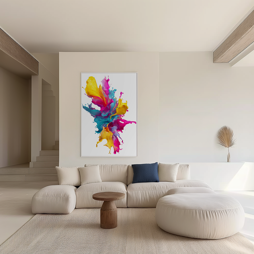 Thumbnail: Vibrant Abstract Wall Art -Modern Colourful Poster Print
