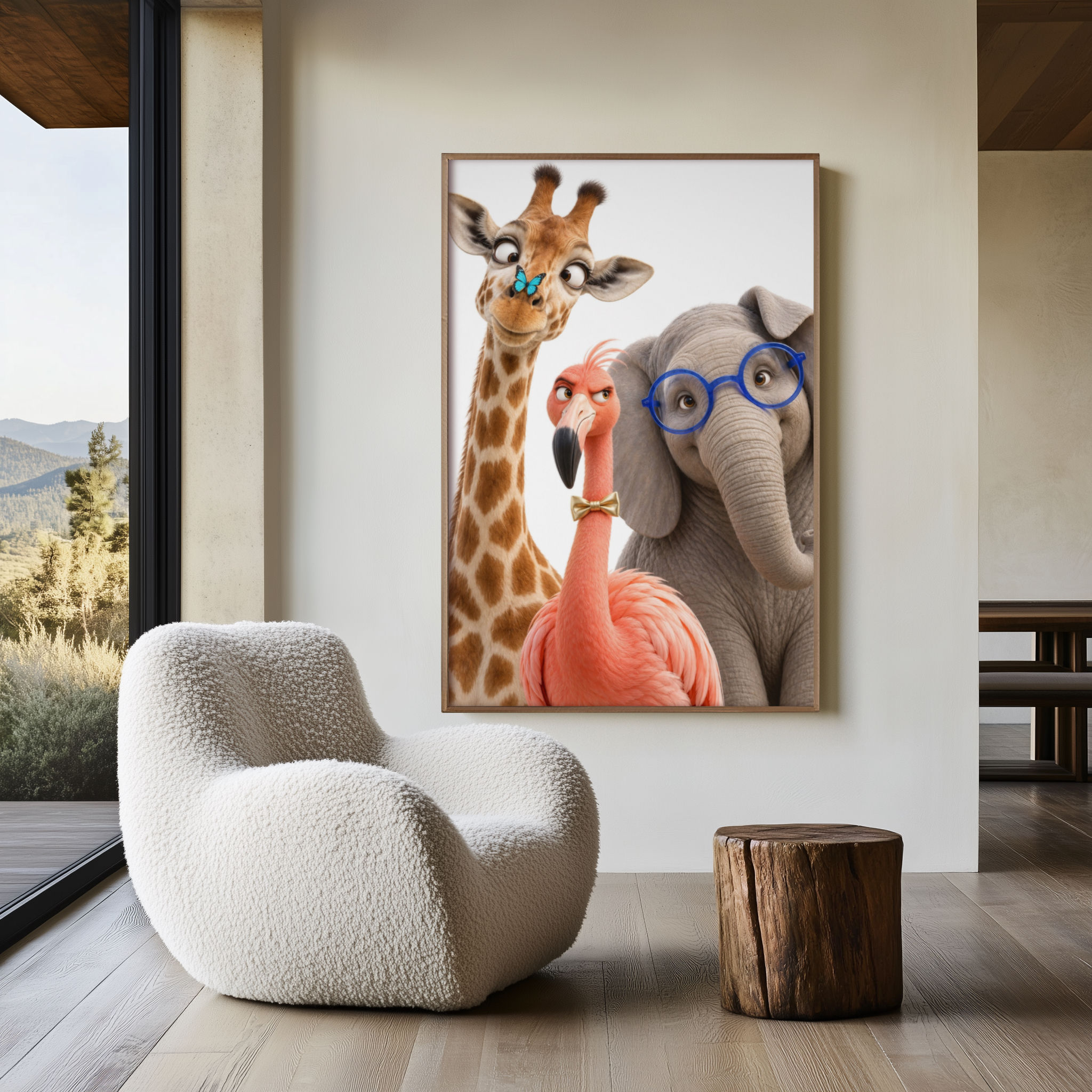 The Serious Committee | Funny Animal Wall Art Poster