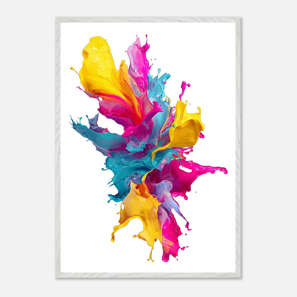 Thumbnail: Vibrant Abstract Wall Art -Modern Colourful Poster Print