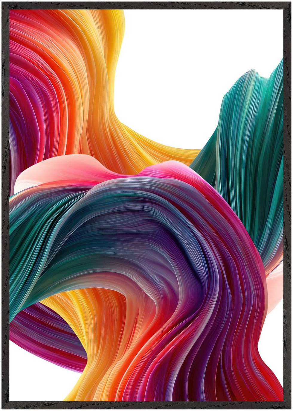 Thumbnail: Ethereal Motion- Luxury Colourful Abstract Wall Art - Modern Statement Print