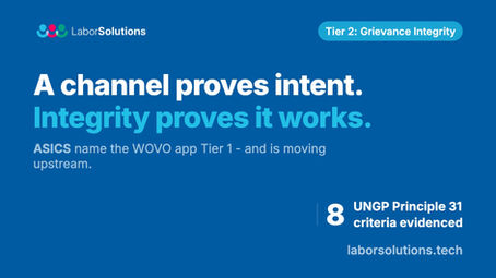Tier 2 Is Where Grievance Mechanisms Have to Work Next.