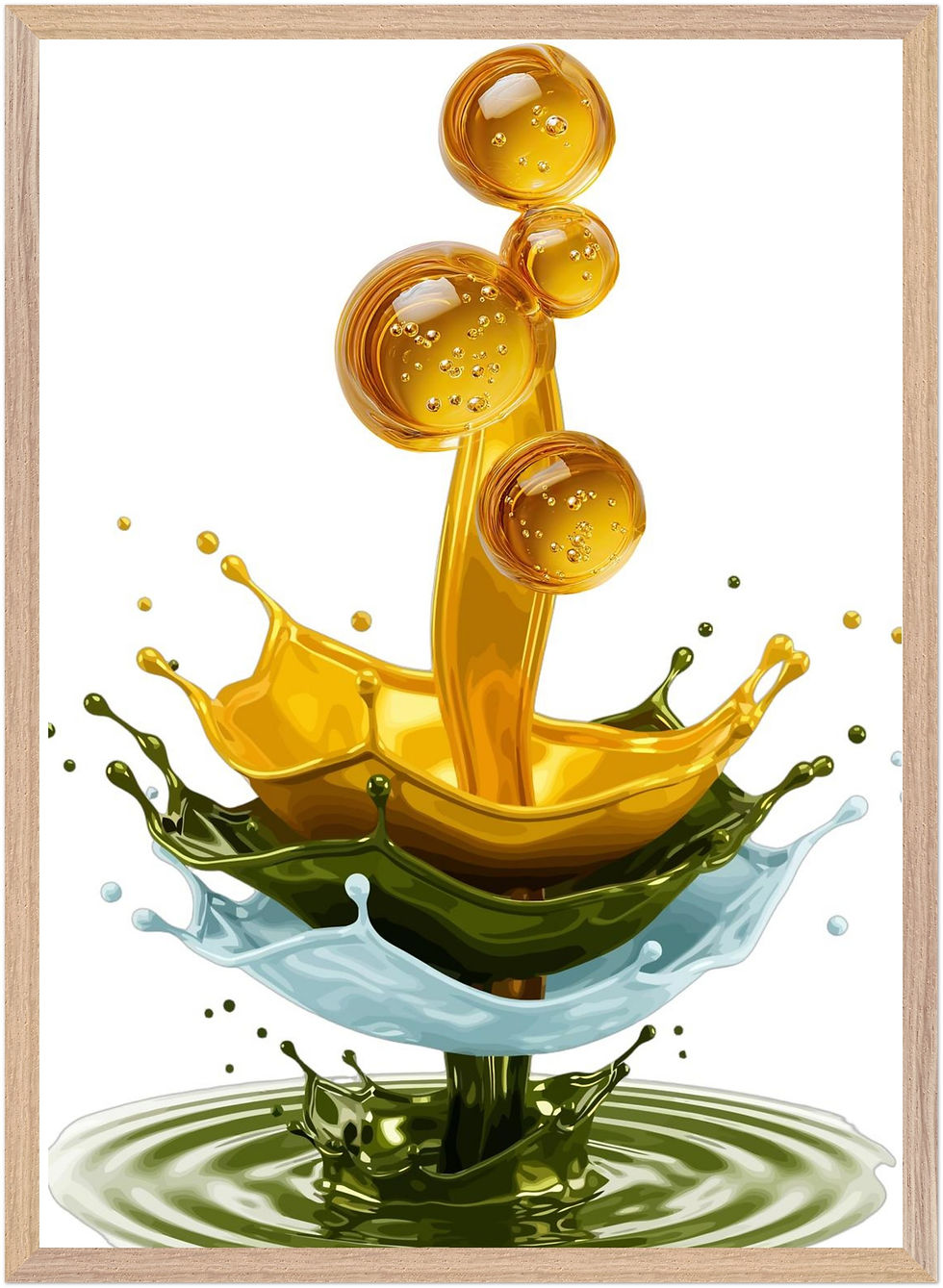 Thumbnail: Liquid Ascension | Gold Abstract Wall Art Print | Modern Luxury Minimalist Decor
