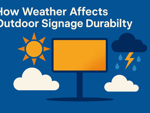 How Weather Affects Outdoor Signage Durability: Why Your Sign Looks Like It Went Ten Rounds with Mother Nature