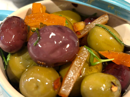 Warm Marinated Olives