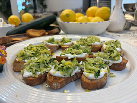 Spring Zucchini Bruschetta