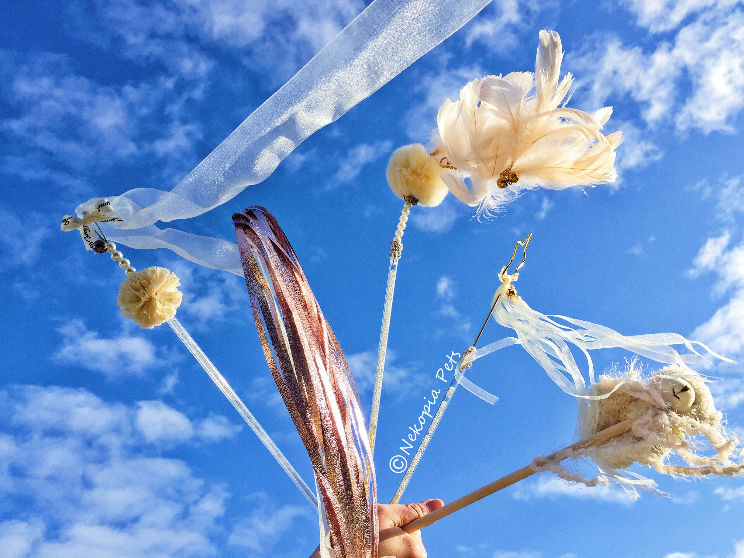 Handmade Teaser Cat Toy Set