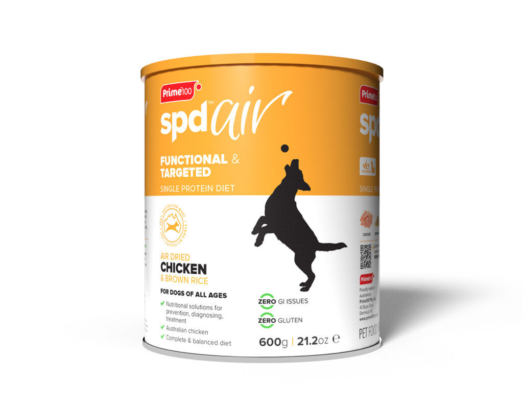 Prime100 SPD Air Dried Food for Dogs of all ages Chicken&Brown Rice 600g