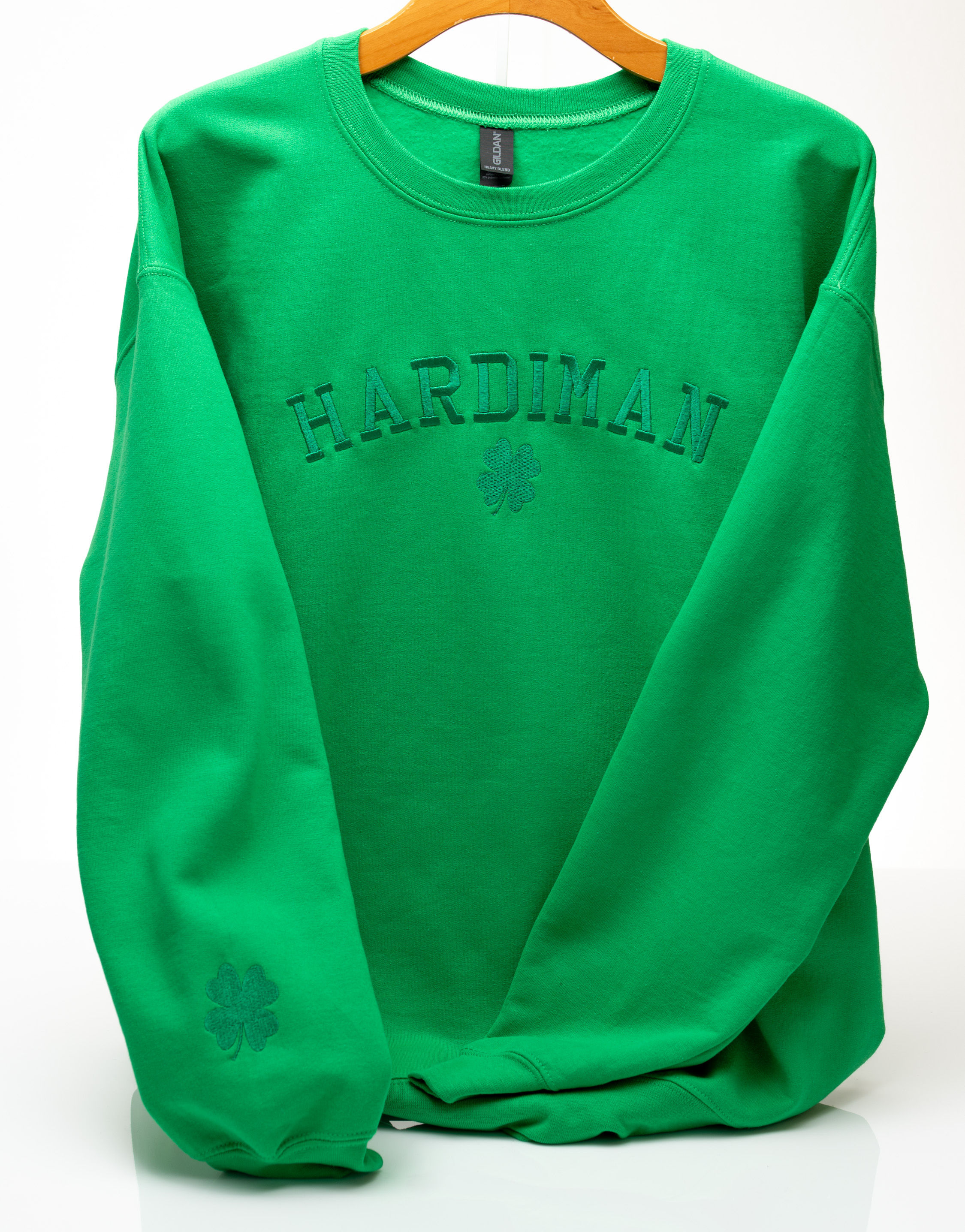 St. Patrick's Day Embroidered Family Name Sweatshirt