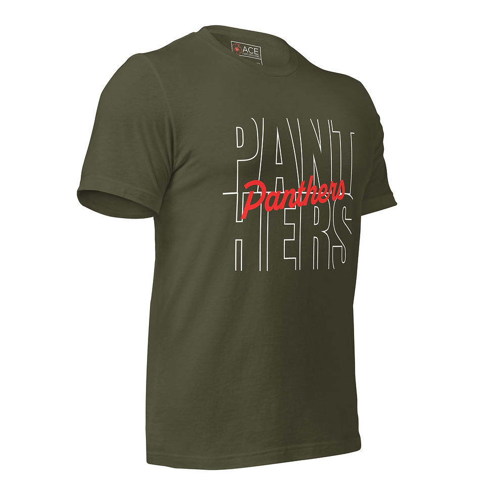 Thumbnail: Adult Panthers Outline Unisex t-shirt