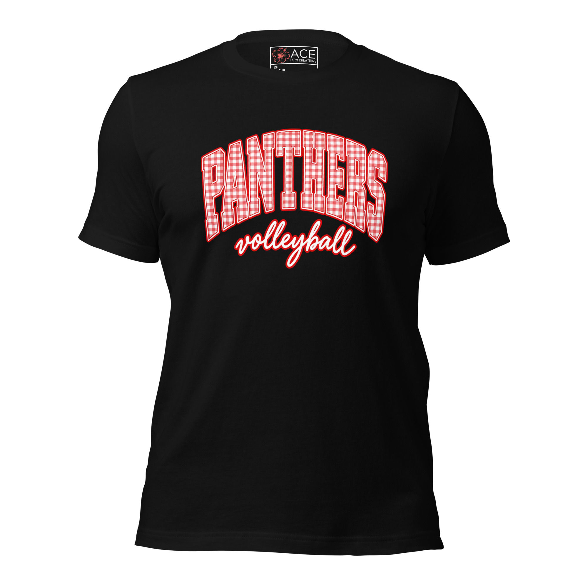 Adult Panthers Gingham Shirt