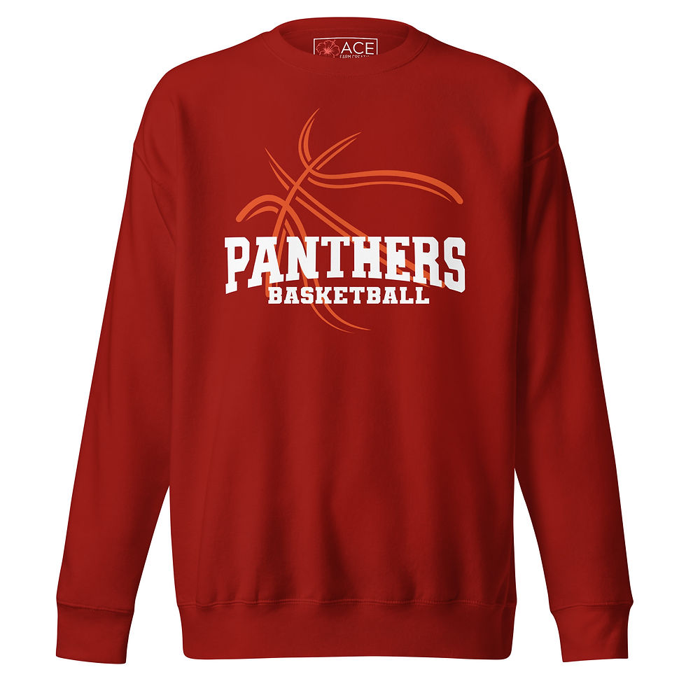 Thumbnail: Adult Unisex Basketball Crewneck Sweatshirt