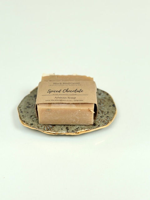 Thumbnail: Rustic Olive Green Oval Soap Dish