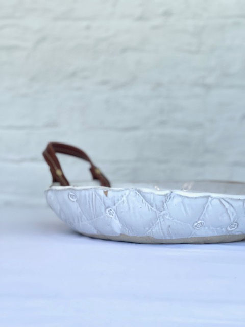 Thumbnail: Puffer Dish with Leather Straps