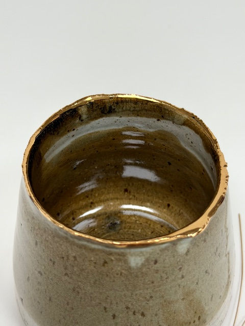 Thumbnail: Olive Green Speckled Vase