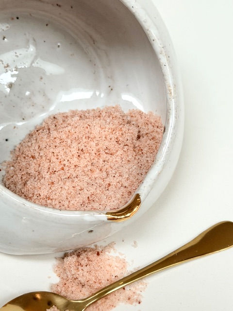 Thumbnail: Large Salt Pig with Leather Handle