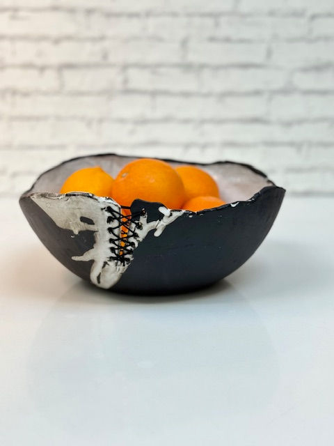 Thumbnail: Black and White String Bowl