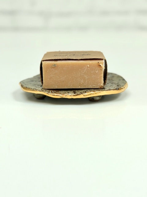 Thumbnail: Rustic Olive Green Oval Soap Dish