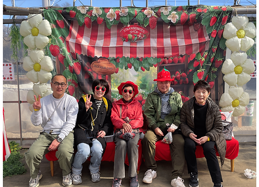 いちご狩りフォトスポット