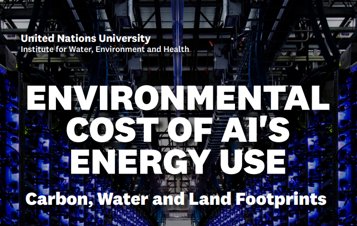 The Environmental Cost of Artificial Intelligence