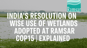 Wise Use of Wetlands Adopted at Ramsar COP15