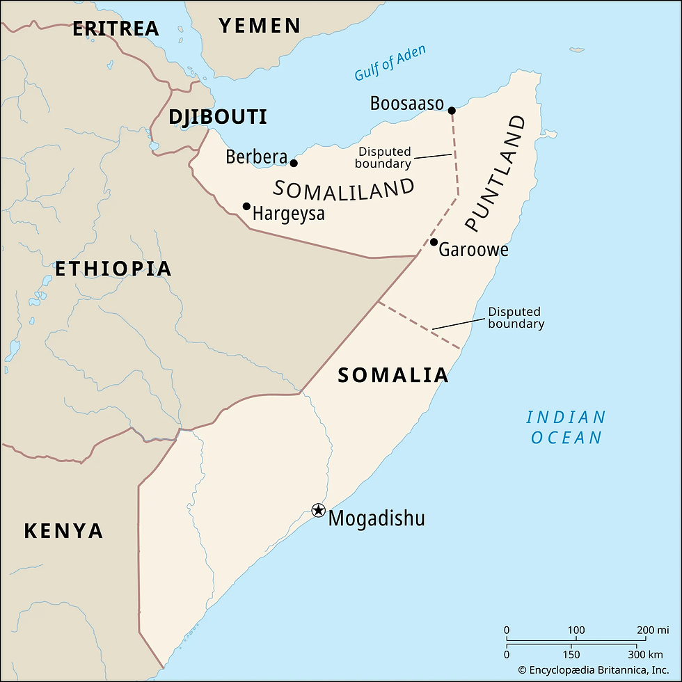 Somaliland in map