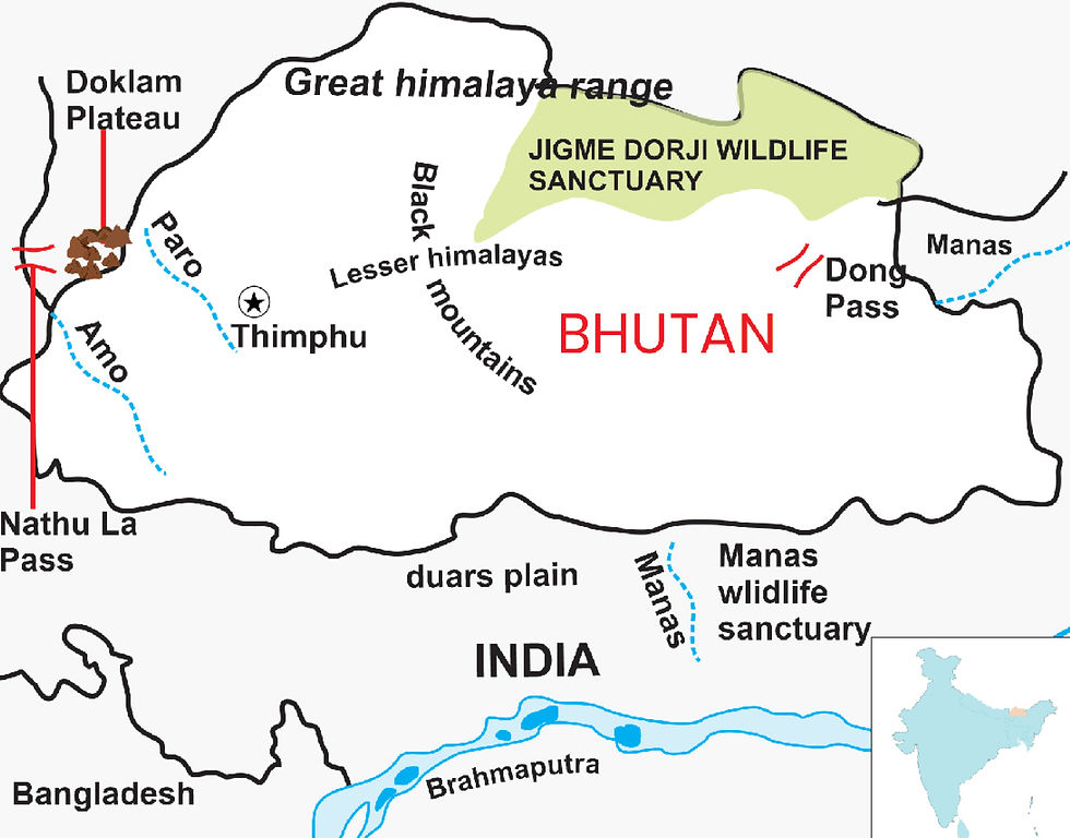 Bhutan Map