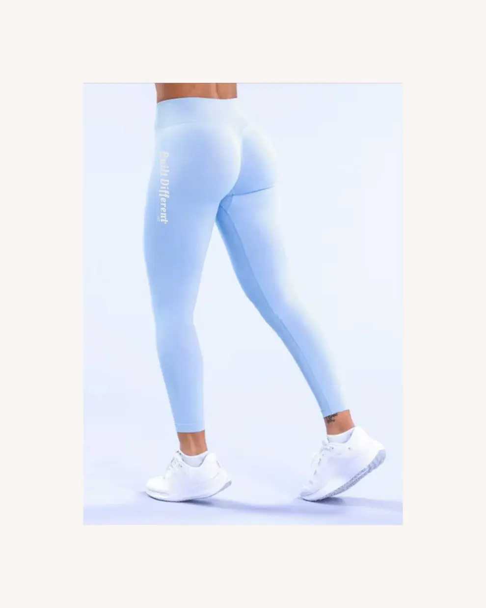 Ladies Powder Blue Comfort Leggings