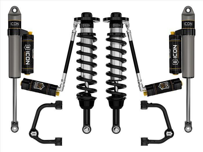 ICON 2021-2023 Ford F-150 4WD, 2.75-3.5" Lift, Stage 4 Suspension System, Tubula