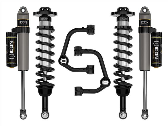 ICON 2021-2023 Ford F-150 4WD, 2.75-3.5" Lift, Stage 2 Suspension System, Tubule