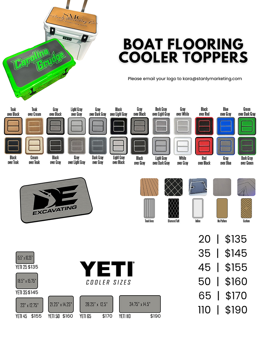 Custom cooler topper with your logo