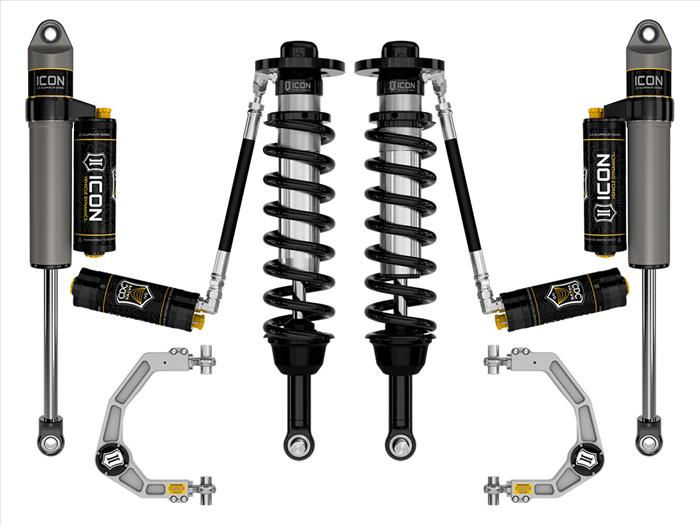 ICON 2021-2023 Ford F-150 4WD, 2.75-3.5" Lift, Stage 4 Suspension System, Billet