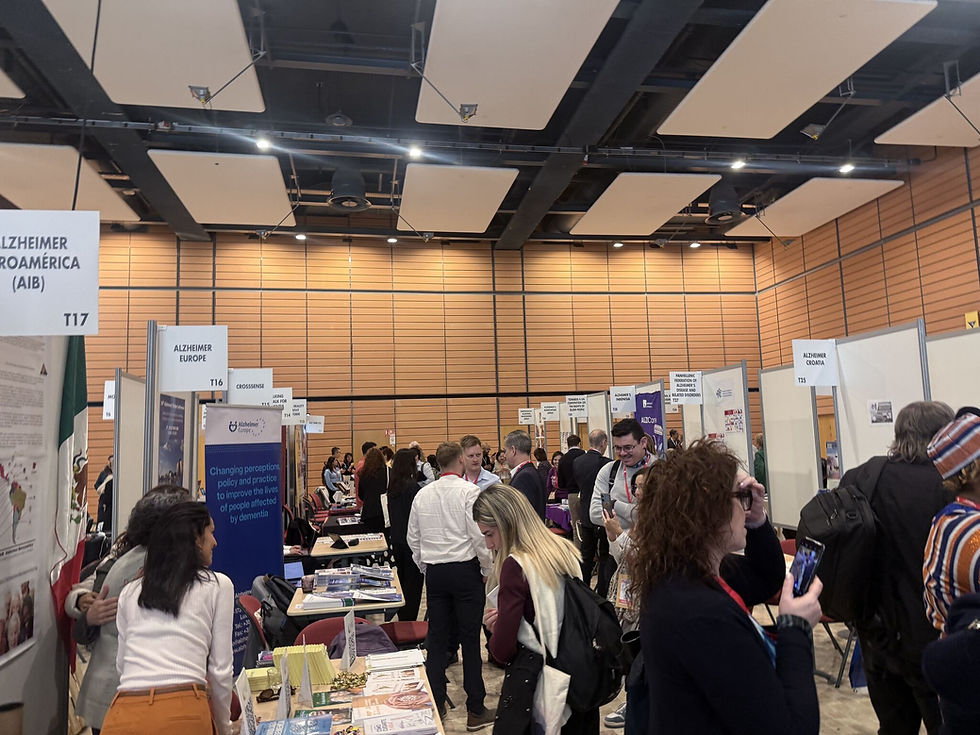 Exhibitors share their knowledge of dementia with those attending the 37th Global Conference of Alzheimer's Disease International.
