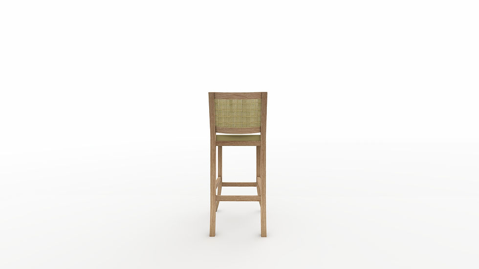 Thumbnail: Genta Teak Rattan Bar Chair