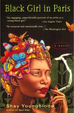 A woman with butterflies covering her head smoking a cigarette
