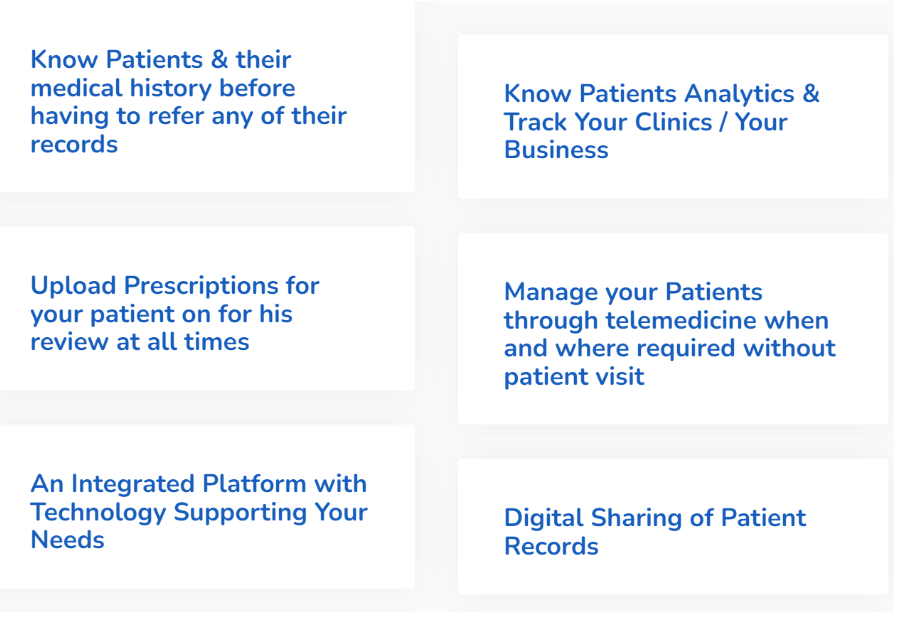 Integrated platform of HealthAVision app by Shift Ahead Technologies for secure medical data, telemedicine, clinic analytics