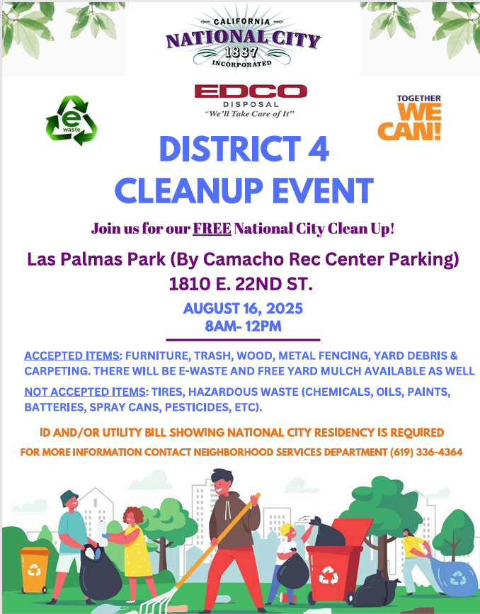 National City District 4 Community Clean Up