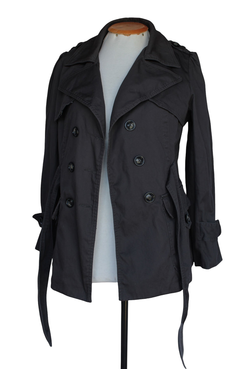 Miniatura: Casaco Trench Coat Cinza