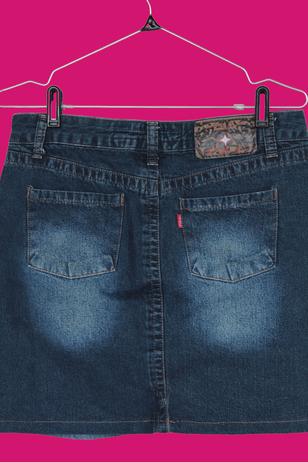 Miniatura: Saia Jeans com Lavagem Escura