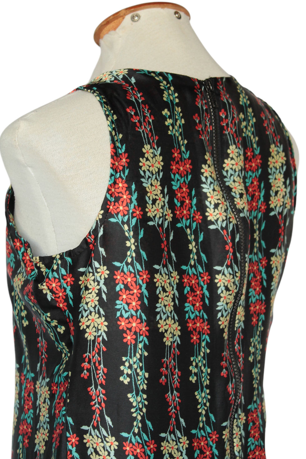 Miniatura: Vestido Cetim Florzinhas