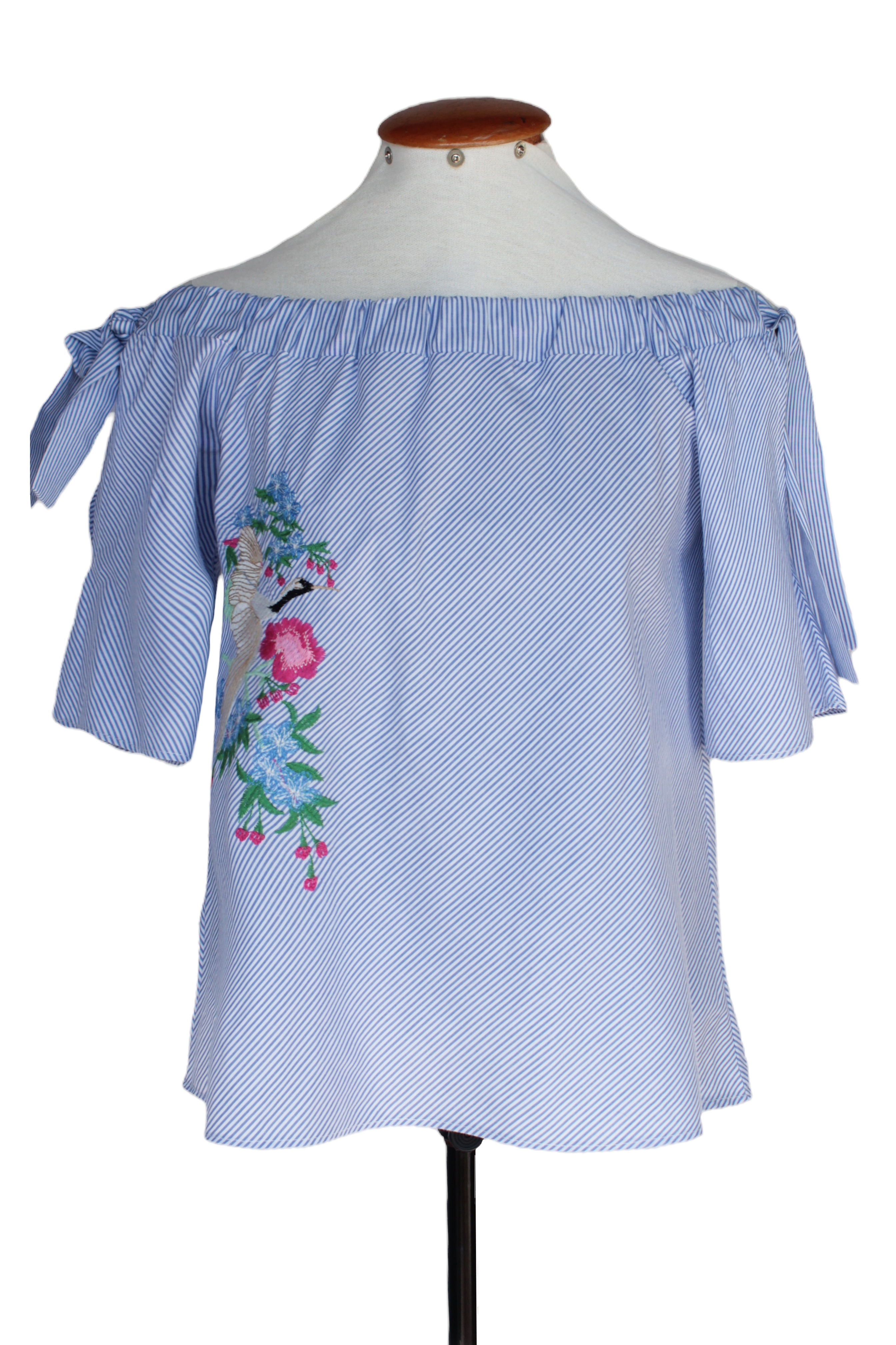 Blusa Listrada Beija-Flor